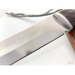 Руски ловен нож с кожена кания и паракорд - Медведев