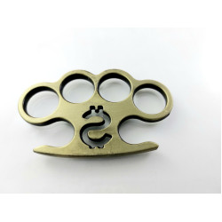 Масивен метален винтидж бокс за самозащита или колекция с гравиран долар Масивен метален винтидж бокс за самозащита или колекция с гравиран долар