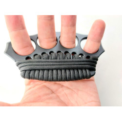 Масивен голям метален бокс за колекция с черно тефлоново покритие и паракорд Масивен голям метален бокс за колекция с черно тефлоново покритие и паракорд