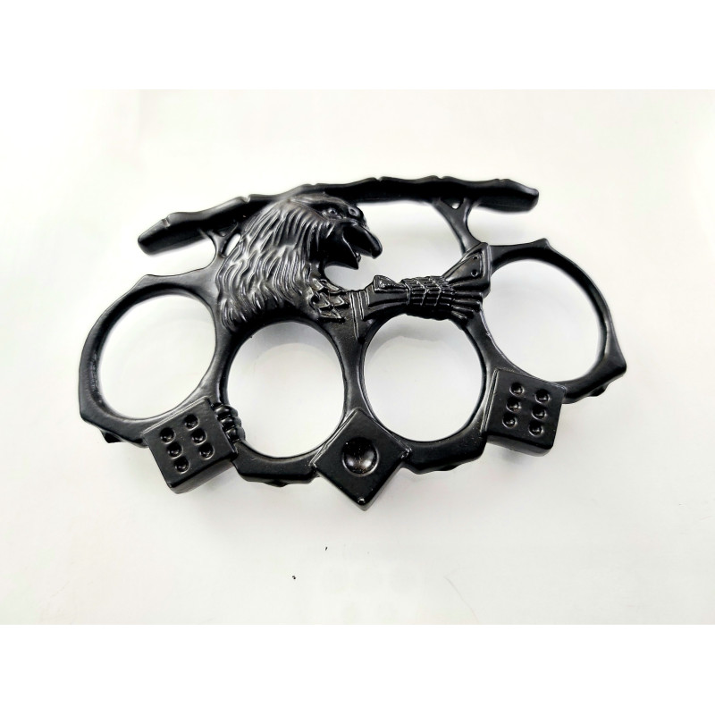 Масивен метален бокс с черно тефлоново покритие самозащита или колекция орел и зарове