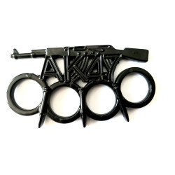 Масивен метален бокс с черно тефлоново покритие за самозащита или колекция АК-47 Масивен метален бокс с черно тефлоново покритие за самозащита или колекция АК-47