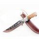 Руски ловен нож фултанг Лъв стомана 65х13 и кожена кания