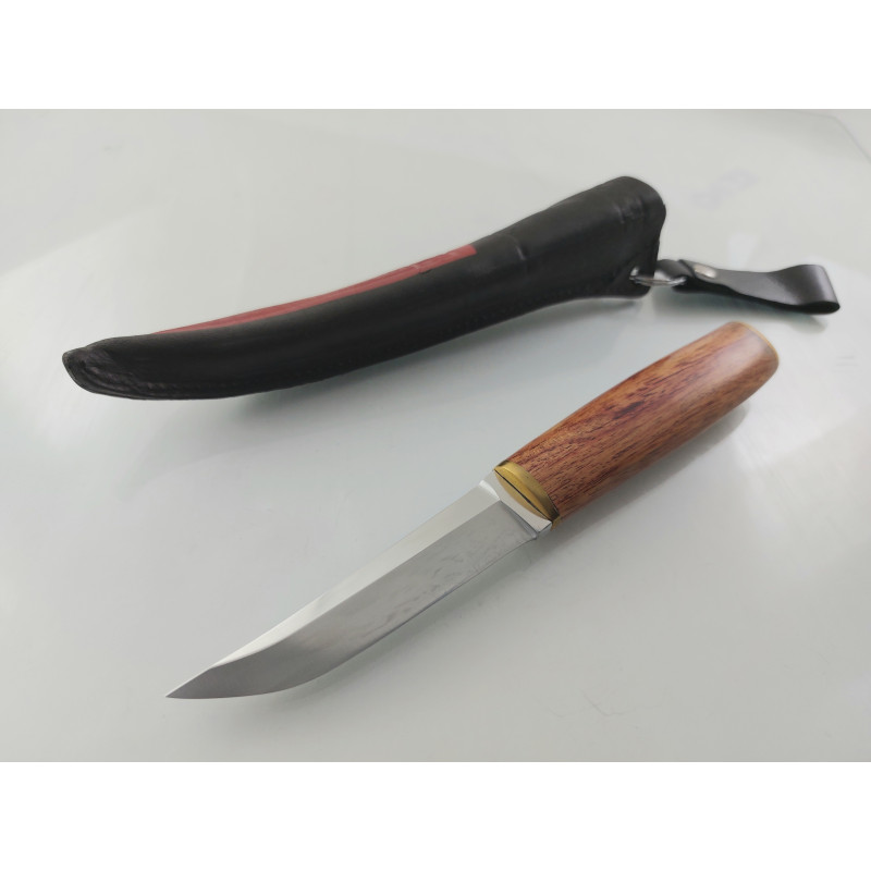 Ръчно направен ловен нож масивно дебело 4.5 мм острие от D2 стомана - Финка