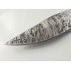 Руски ловен нож с кания шарка имитираща дамаската стомана