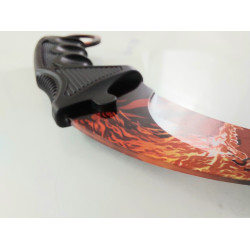 CS GO - червен дракон karambit карамбит нож за тренировка начинаещи незаточен