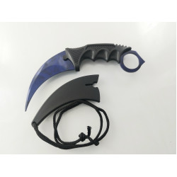 CS GO - тъмно син karambit карамбит нож за тренировка начинаещи незаточен