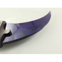 CS GO - тъмно син karambit карамбит нож за тренировка начинаещи незаточен