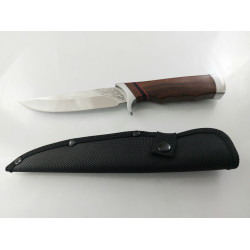 Руски ловен нож с метални гардове - Охотник стал 65х13