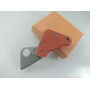 Малко мини джобно ножче orange color с клипс за колан дизайн зaимстван от Spyderco