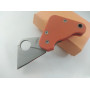 Малко мини джобно ножче orange color с клипс за колан дизайн зaимстван от Spyderco