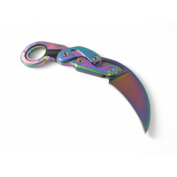 Тактически нож карамбит дизайн взаимстван от Provoke Kinematic Rainbow Тактически нож карамбит дизайн взаимстван от Provoke Kinematic Rainbow