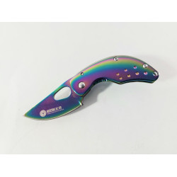 Малко сгъваемо джобно метално ножче F87 Rainbow