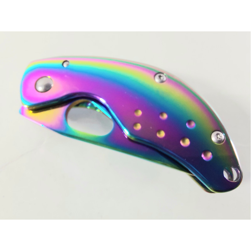Малко сгъваемо джобно метално ножче F87 Rainbow