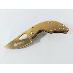 Малко сгъваемо джобно метално ножче F87 Gold