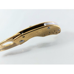 Малко сгъваемо джобно метално ножче F87 Gold