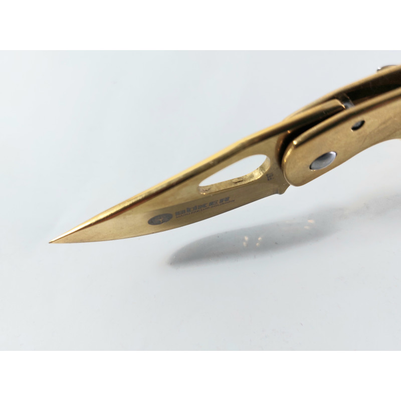 Малко сгъваемо джобно метално ножче F87 Gold