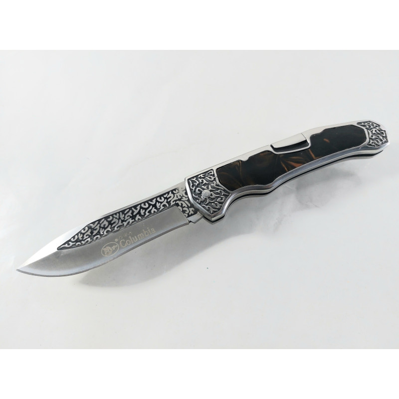 Columbia pocket knife A3154 Сгъваем джобен нож с дръжка от G10