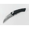 Сгъваем автоматичен нож- Run Hawk - извито острие тип карамбит, черни алуминиеви дръжки с карбонови вложки