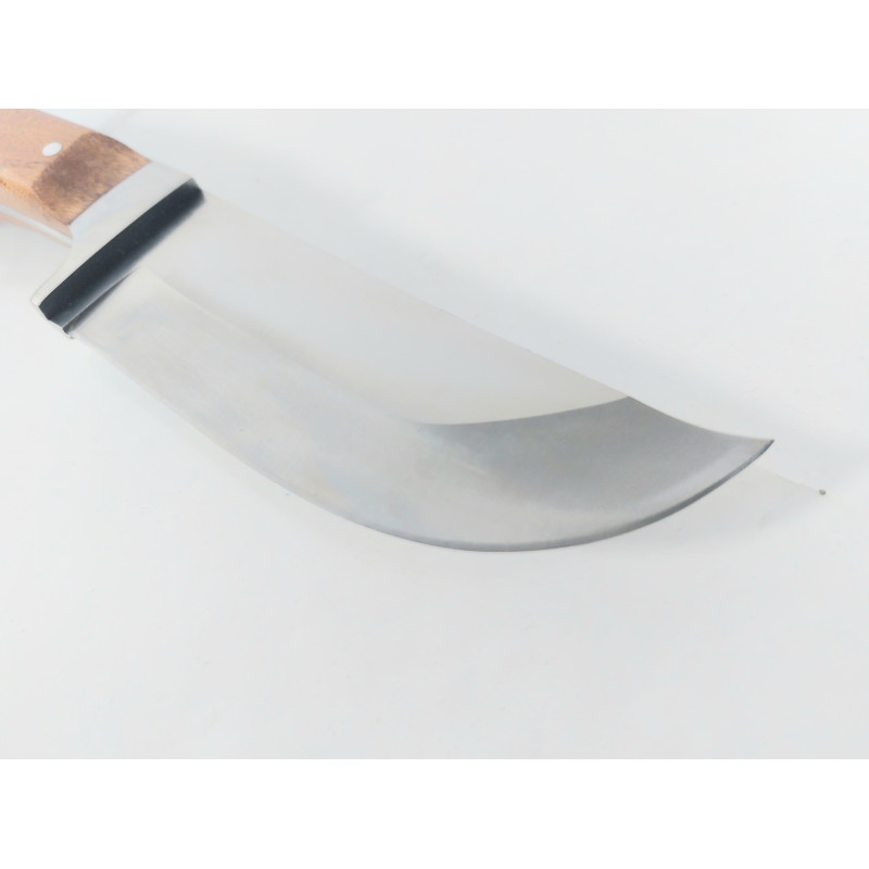 Руски ловен нож фултанг с махагонова дръжка 65х12 стомана Охотник