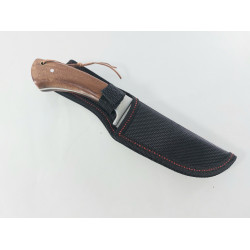 Руски ловен нож фултанг с махагонова дръжка 65х12 стомана Охотник