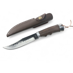 Руски ловен нож фултанг с кожена кания 65х12 стомана Охотник