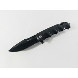 Сгъваем автоматичен нож с черно антирефлекторно покритие Browning DA321 с резец и шип