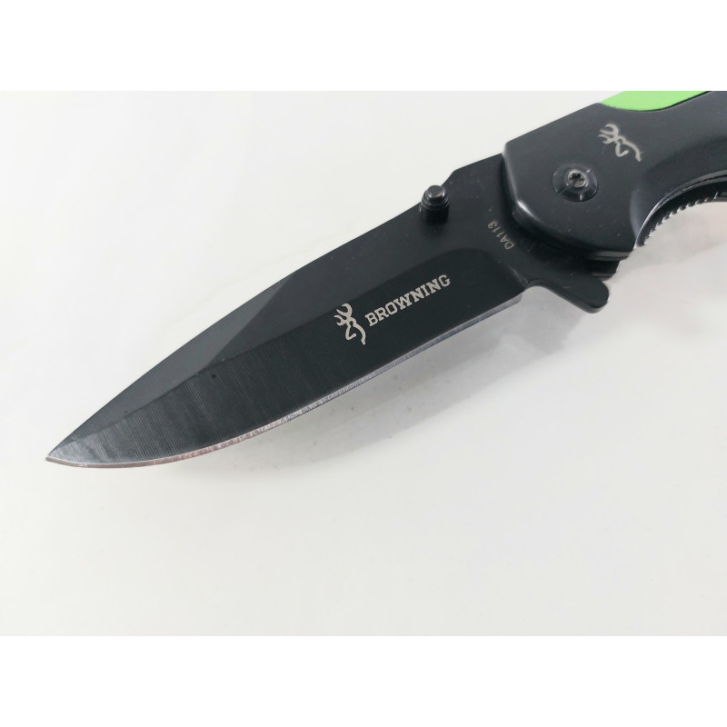 Сгъваем автоматичен нож с черно антирефлекторно покритие Browning DA113