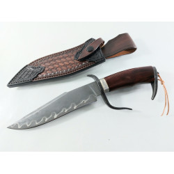 Bowie USA knife Ръчно направен ловен нож от японска дамаска стомана с VG 10 сърцевина Bowie USA knife Ръчно направен ловен нож от японска дамаска стомана с VG 10 сърцевина