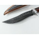 Ръчно направен ловен нож,с агресивен дизайн,от японска дамаска стомана с VG 10 сърцевина