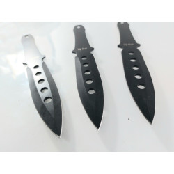 Комплект ками за хвърляне кунай с черно тефлоново покритие VipEver