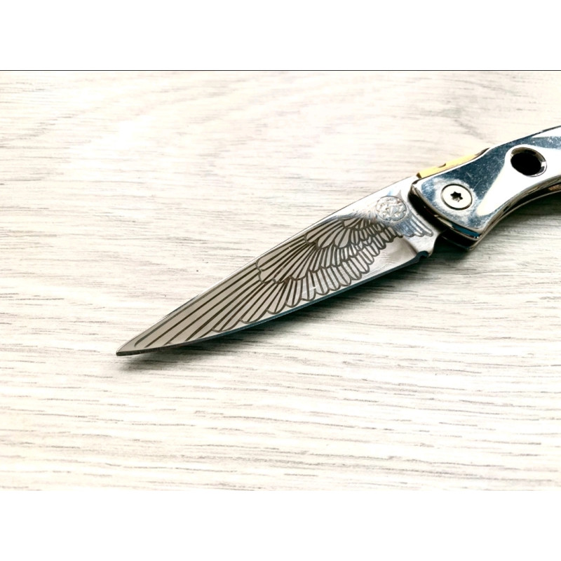 Сгъваемо метално - малко джобно ножче модел ключодържател - VipEver