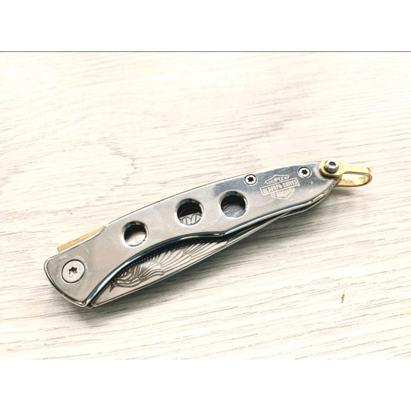 Сгъваемо метално - малко джобно ножче модел ключодържател - VipEver