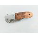 Сгъваем автоматичен  джобен нож с дървени чирени - Boker DA72