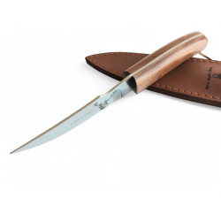 Руски ловен нож фултанг масивен и здрав с кожена кания - Елен