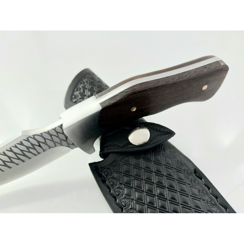 Ръчно направен ловен нож фултанг D2 steel