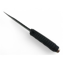 Ловен нож за оцеляване в дивата природа с гумена дръжка,трион на острието