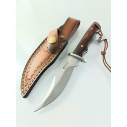 Малко ловно ножче Knife ръчна изработка с кожена кания   Малко ловно ножче Knife ръчна изработка с кожена кания