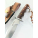 Малко ловно ножче Knife ръчна изработка с кожена кания