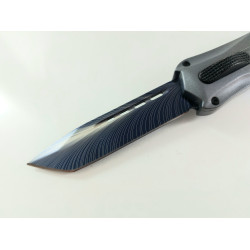 Microtech Blue Blade OTF- сгъваем автоматичен нож Танто острие с клипс и калъф