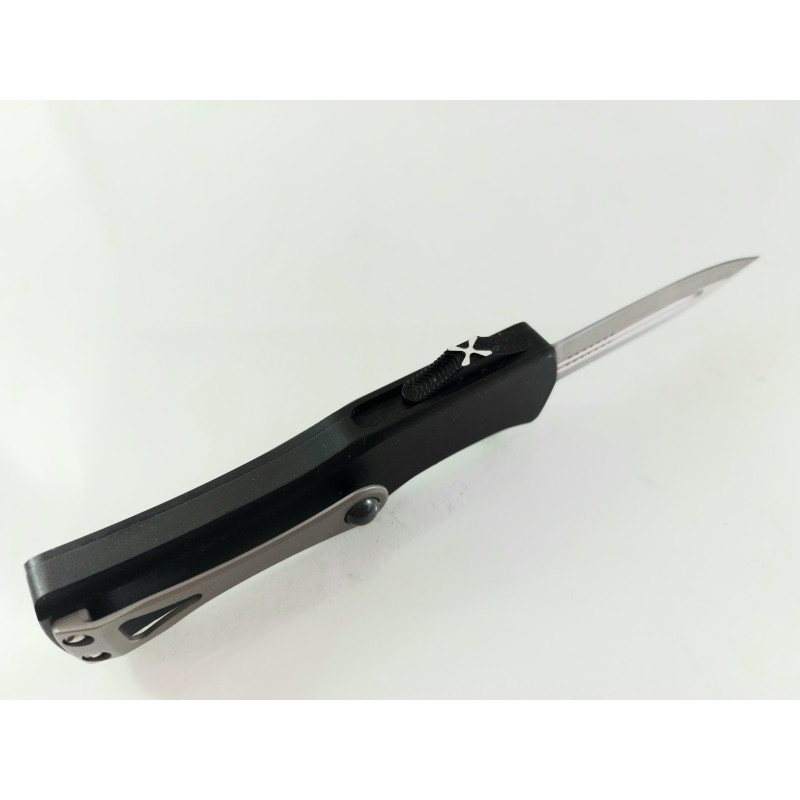 Автоматичен сгъваем нож кама двуостра с алуминиев корпус  OTF Reelectra