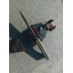 Боен ловен тактически нож фултанг G10 дръжка Kydex калъф с кожени ремъци