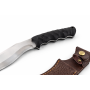 Ловен нож тип кукри с G10 дръжка и кожена кания