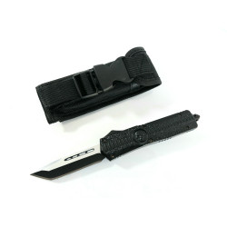 Microtech Black OTF- сгъваем автоматичен нож танто Skull