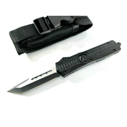 Microtech Black OTF- сгъваем автоматичен нож танто Skull