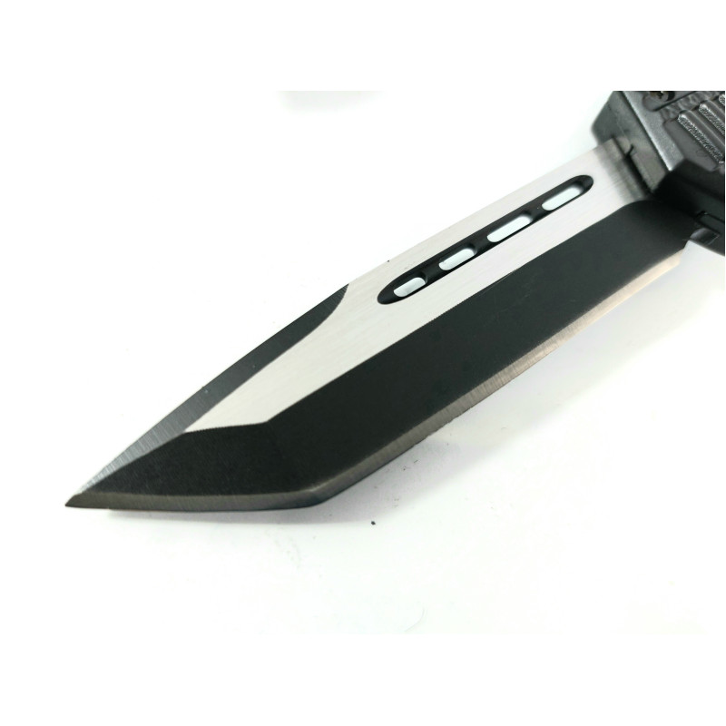 Microtech Black OTF- сгъваем автоматичен нож танто Skull