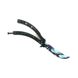 Нож пеперуда остър  – ALIEN SKIN : CS GO, butterfly knife 