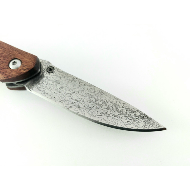 Handmade Pocket Knife Сгъваем  джобен нож от дамаска стомана и палисандрово дърво