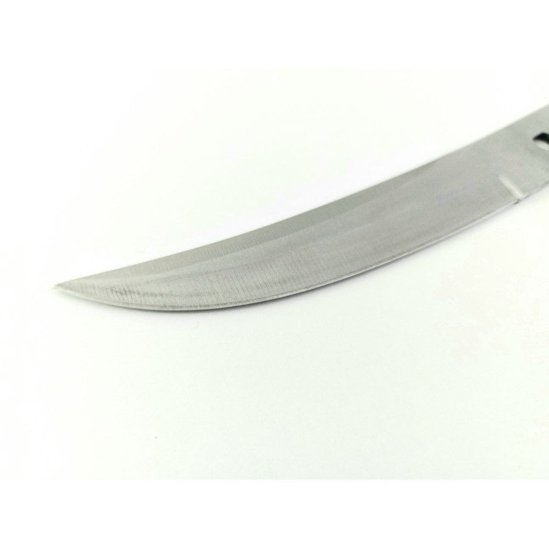 Заготовка за нож с леко извито острие от закалена неръждаема стомана 4x13