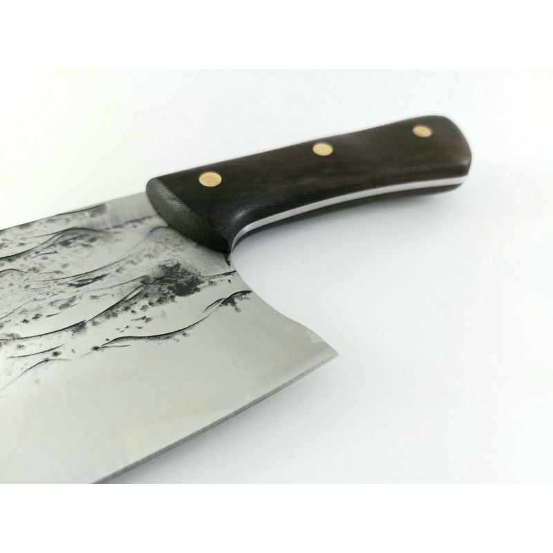 Grandsharp Full Tang Carbon Steel Handmade Chef Knife High Quality кухненски сатър футуристичен дизайн