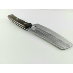 Ловен нож тип сатър ръчно кован с дръжка от махагон фултанг